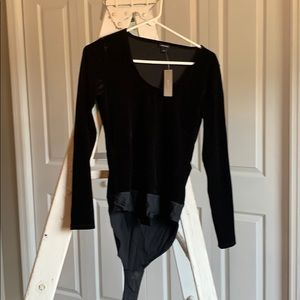 J.crew velvet body suit